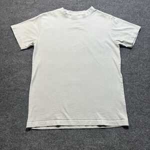 Time and Space T-Shirt Mens Crew Neck Small Plain Cream Short Sleeve Classic